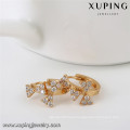 92887 xuping 18k gold plated jewelry fancy wholesale hoop earring